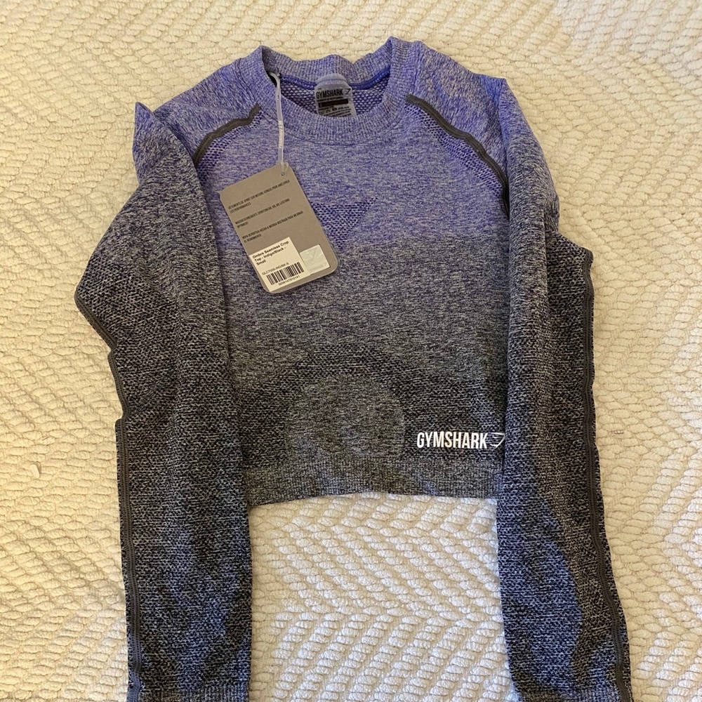 NWT Gymshark seamless cropped long sleeve
